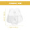 2000pcs Silicone Locking Earring Backs for Studs DIY Jewelry Making Kit Including Large Bullet 2