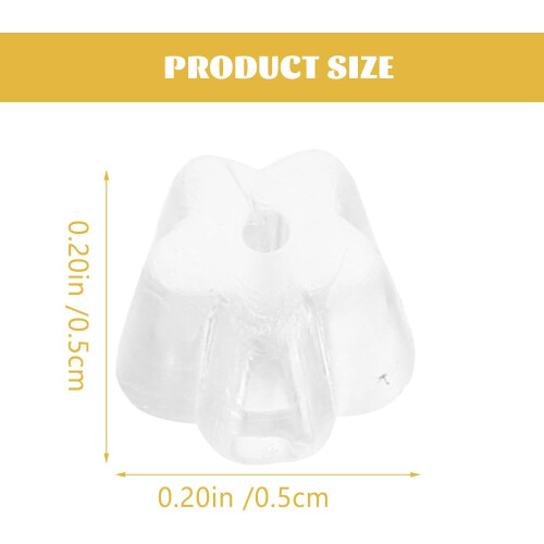 2000pcs Silicone Locking Earring Backs for Studs DIY Jewelry Making Kit Including Large Bullet 1