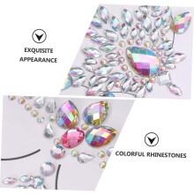12 sets lichaamsjuwelen festival strass steentjes lichaams- en borstsieraden stickers decoratie voor feestjes borststickers DIY borst
