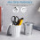 2pcs Mini Trash Can Small Desktop Iron Garbage Bin for Office Bathroom Countertop Tiny Trash Can 1