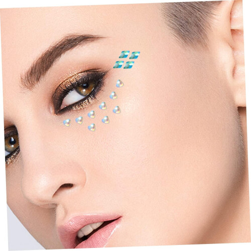 15sheets autocolantes strass autocolantes olho rosto gemas