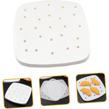 100 fogli di carta antiaderente per friggitrice ad aria, ideali per friggere e cuocere al forno. Accessori per la cottura di qualità alimentare.
