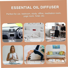 2 diffusori di oli essenziali in legno, diffusori naturali per aromaterapia domestica, sicuri e profumati.