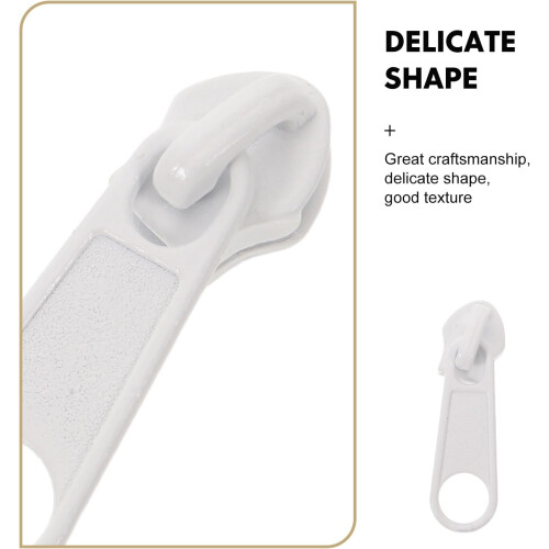 100pcs Nylon Zipper Head Pulls Metal Slider Replacement Detachable Repair Tabs 2