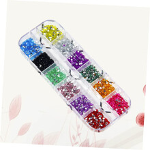 2000 stk farger negledekorasjonskunst DIY rhinestone glitter klistremerke for neglekunstpresse hjemme