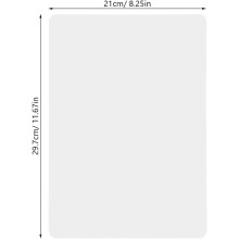 Feuille d'écriture effaçable à sec 29,7 x 21 cm (lot de 2) - Légère et compacte