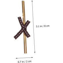 100 attaches pour emballage de pâtisserie, nœud papillon, fil de fer enroulé, clip de fermeture alimentaire pratique pour sacs de cuisson