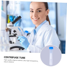Provette lisce da 10 ml, fiale con scala graduata per ricerca scientifica e apparecchiature, colore casuale