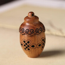 Lot de 2 flacons en bois diffuseurs d'huiles essentielles portables, à suspendre dans la voiture pour grille d'aération. Décoration aromatique.