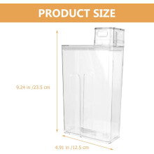 Lot de 2 boîtes de rangement étanches et réutilisables pour lessive liquide, flacons distributeurs en plastique pour animaux