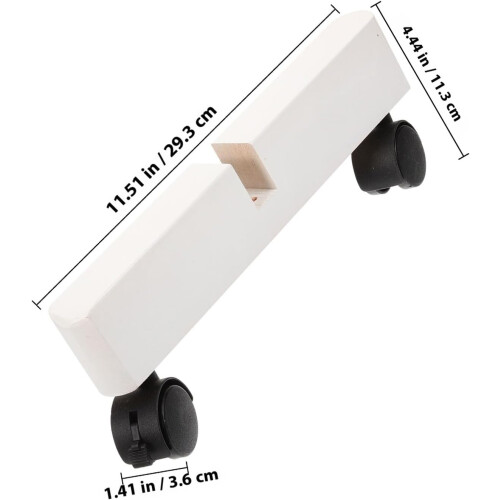 Bases de divisor de sala de madeira de 2pcs com rodas para movimento conveniente 1
