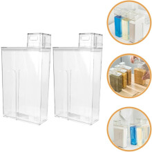 2 contenitori per detersivo liquido riutilizzabili e a prova di perdite, flaconi dispenser in plastica PET