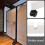 Bases de divisor de sala de madeira de 2pcs com rodas para movimento conveniente 5