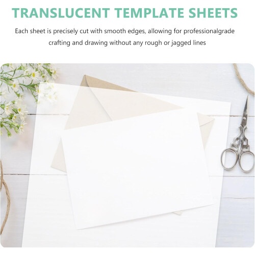 15pcs Blank Polyester Stencil Sheets Reusable Crafting Cutting Translucent Template for Arts Crafts Supplies 2