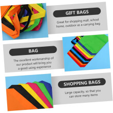 21pcs Non-woven Shopping Bags Portable Store Bags for Clothes Packing Design