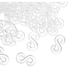 1000 clips en S en plastique, connecteurs pour élastiques, outil de fabrication de bracelets
