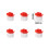 Flameless LED Candles with Red Rose Tealights 6 PCS 2