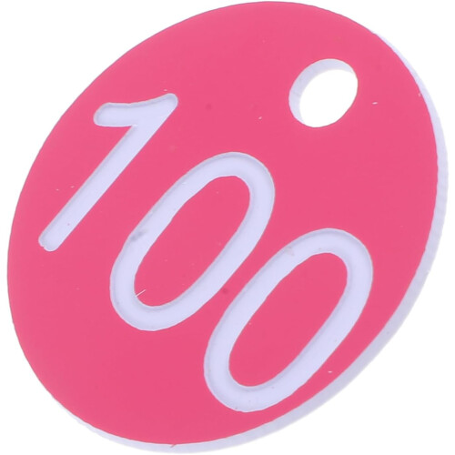100pcs Plastic Number Tags for Organization Reusable Key Id Marking Hang Tags Dur 2