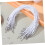 Elastic Barbed Cord Ajustável Stretch Loop Band com Metal Ends 150pcs C 5