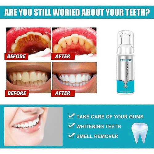 (3pcs) Baking Soda Teeth Whitening Mousse 1-3pcs Deep Cleaning Foam Fresh Toothpaste 2