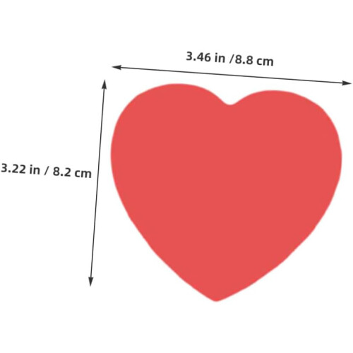 2 Sets Valentinstag Herzförmige Papier-Ausschnitte DIY Bastelset 1