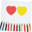 2 Sets Valentinstag Herzförmige Papier-Ausschnitte DIY Bastelset 4