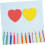 2 Sets Valentinstag Herzförmige Papier-Ausschnitte DIY Bastelset 5