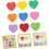 2 Sets Valentinstag Herzförmige Papier-Ausschnitte DIY Bastelset 7