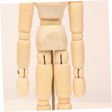 Set di 2 figure in legno raffiguranti omini, ideali per schizzi e disegni, alte 11,4 cm e 14 cm.