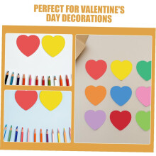 2 juegos de recortes de papel con forma de corazón para el Día de San Valentín - Kit de manualidades DIY
