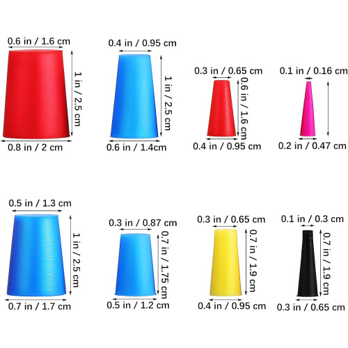 110pcs Silicone Tapered Bottle Stoppers Solid Silicone Plugs with High Temperature Resistance 1