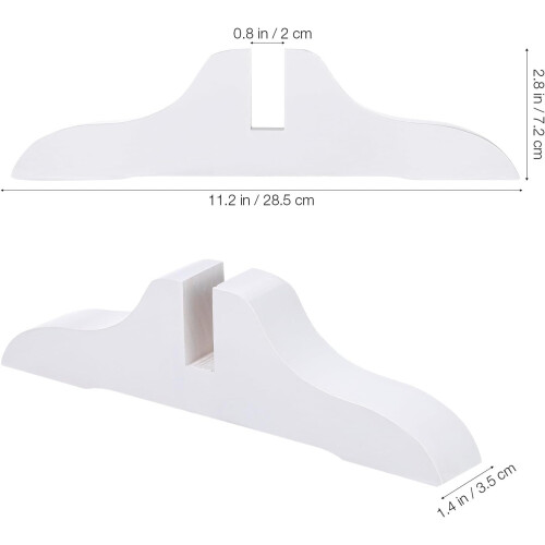 2pcs Folding Room Divider Feet Folding Screen Panel Base Solid Wood Stable Support Smooth Surface 1