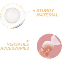 2pcs silicone anti-deslizamento boneca peruca tampa 14cm protetor de cabeça para Bjd bonecas artesanato acessórios