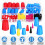 110pcs Silicone Tapered Bottle Stoppers Solid Silicone Plugs with High Temperature Resistance 6