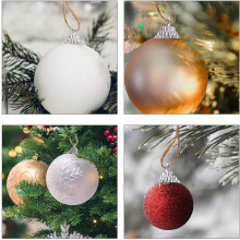 150 Stück Ornamentkappen für Hängekugeln und Weihnachtskugeln