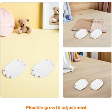 12pcs Boy Girl Romper Extender Cotton Snap Bodysuit Extender for Diaper Changes Jumpsuit Extend Patch White