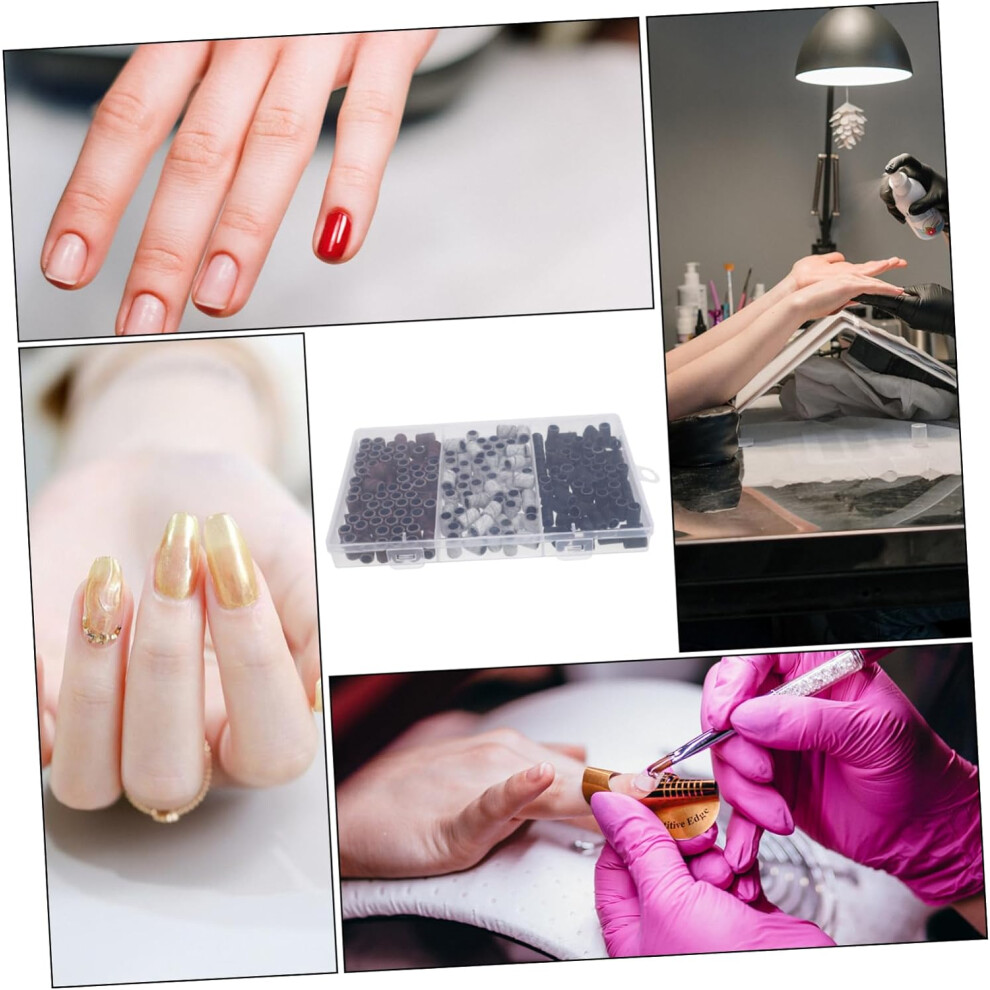 Hkhbjs 210Pcs Electric Manicure Nail Drill Bits Sanding Bands For Nails Sanding Wheels Quality Material Random Color