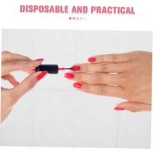 Lot de 20 dessous de plat jetables pour table à ongles, blancs, imperméables et résistants à l'huile, en film composite de pâte de bois.