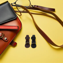 2 Stück Magnetverschluss-Schnappverschlüsse aus Kunstleder für Handtaschen, zum Annähen