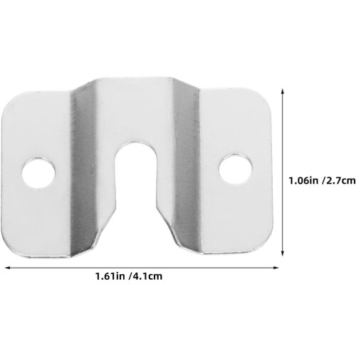 Kit de 2 supports muraux pour cible de fléchettes en acier inoxydable 1