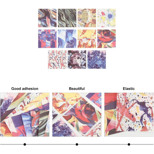 11pcs Multi-Function Infusible Heat Transfer Sheets for Light Fabrics, Portable DIY Sublimation Paper for Cups 2