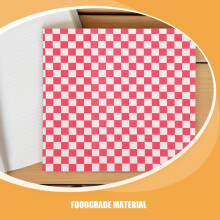 100 stuks burgerfolie/bakmatjespapier, 9,5 x 9,5 inch, voedselveilig, vetbestendig.