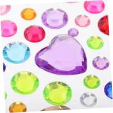 11 vellen diverse acryl strass-stickers voor knutselprojecten, zelfklevende edelsteenstickers