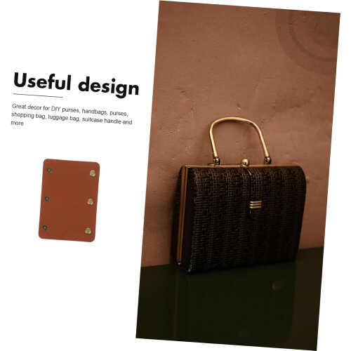 2pcs Luggage Handle Wraps Pu Leather Handbag Handle Covers w