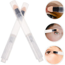 2 Stück 3 ml nachfüllbare Rouge-Applikatorstifte mit Schwammspitze zum Drücken.