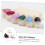 2 τεμάχια Crown Card Nail Art Display Tips Sector Fan Boards για εξάσκηση νυχιών 2