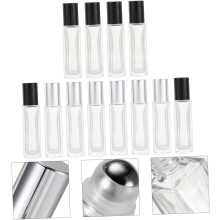12pcs Subembalagem garrafa garrafa de óleo essencial vazio vidro recarregável para amostra e acessórios de viagem artigos de higiene pessoal