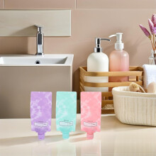 24 stuks navulbare lotionzakjes voor op reis, 90 ml, lekvrij, van plastic.