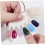 2 τεμάχια Crown Card Nail Art Display Tips Sector Fan Boards για εξάσκηση νυχιών 8
