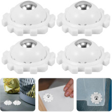 12 selbstklebende Mini-Lenkrollen mit Stahlkugellagern für Möbel und Küchengeräte